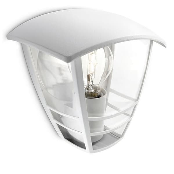 Væglampe Philips Creek 19,5 cm Hvid Metal Aluminium A+ E27