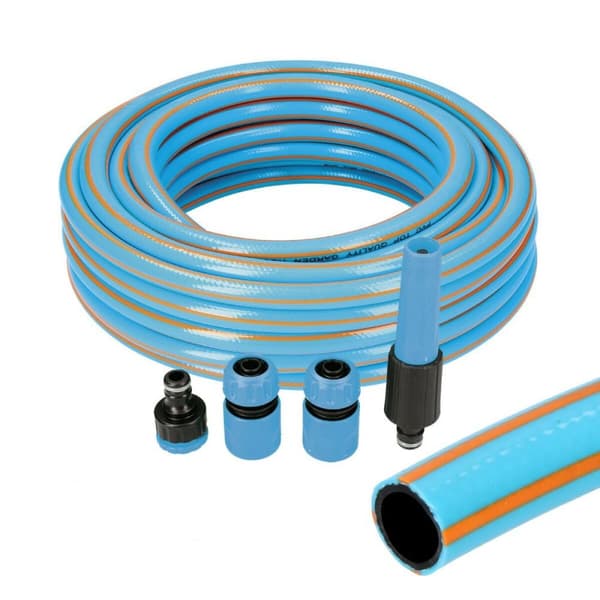 Letku tarvikesetillä EDM 74107 PVC 5/8" 20 mm x 15 m Sininen (15 m)