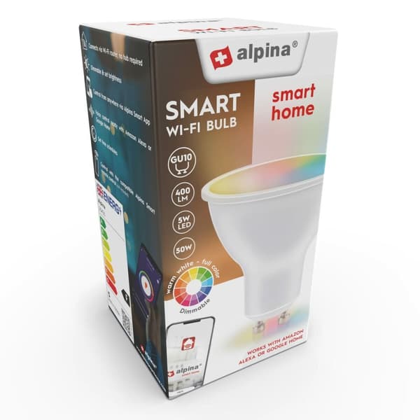 Smart Lyspære Alpina RGB Wi-Fi 5 W 4,9 W GU10 2700-6500 K 470 lm