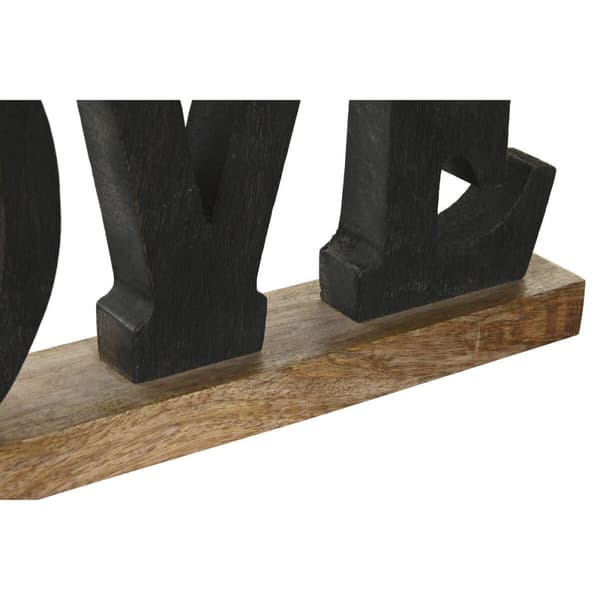 Prydnadsfigur DKD Home Decor Svart Brun 40 x 5 x 15 cm (2 antal)