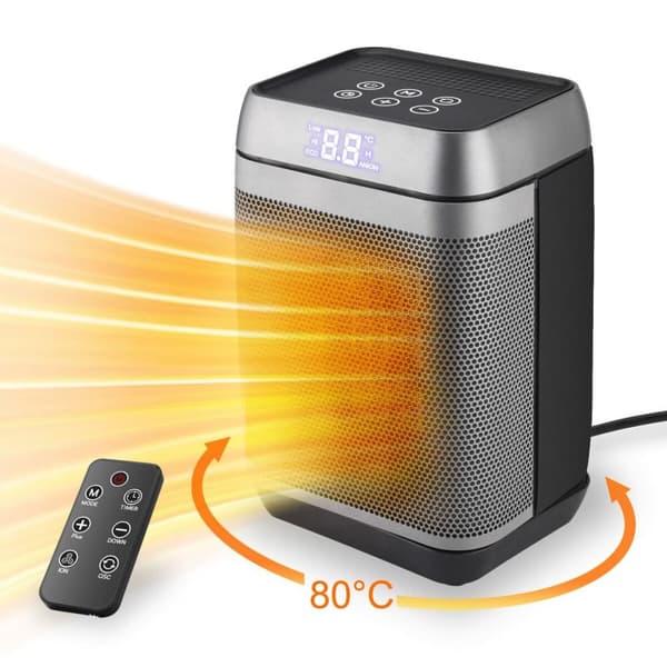 Electric Heater PTC-1500T1 Musta (Kunnostetut Tuotteet B)