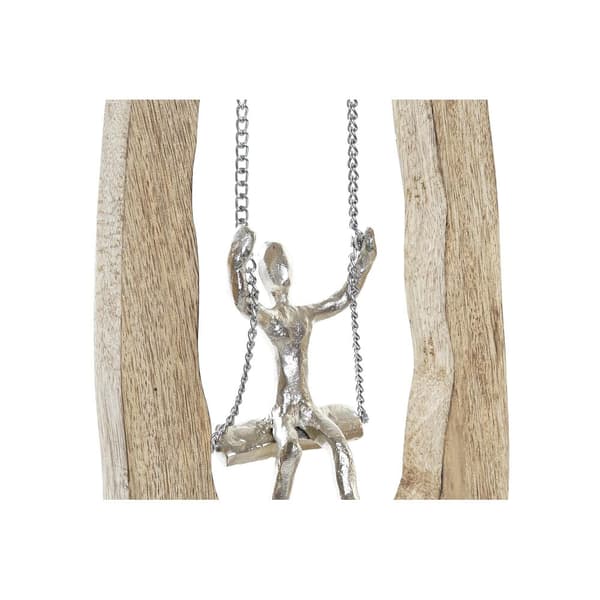 Dekorativ Figur DKD Home Decor Brun Sølv Naturell 18 x 9 x 62 cm (2 enheter)