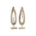Miniatyrbilde 1 av 4: Dekorativ Figur DKD Home Decor Brun Sølv Naturell 18 x 9 x 62 cm (2 enheter)