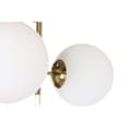 Miniatyrbillede 5 af 7: Loftslampe DKD Home Decor 64 x 64 x 64 cm Krystal Gylden Metal Hvid 50 W