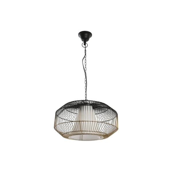 Taklampa DKD Home Decor 42 x 42 x 23 cm Svart Gyllene Järn 50 W Svart