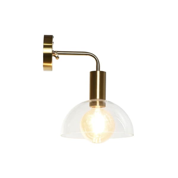 Vegglampe DKD Home Decor Gyllen Metall Krystall 50 W Moderne 220 V 20 x 25 x 28 cm Gull