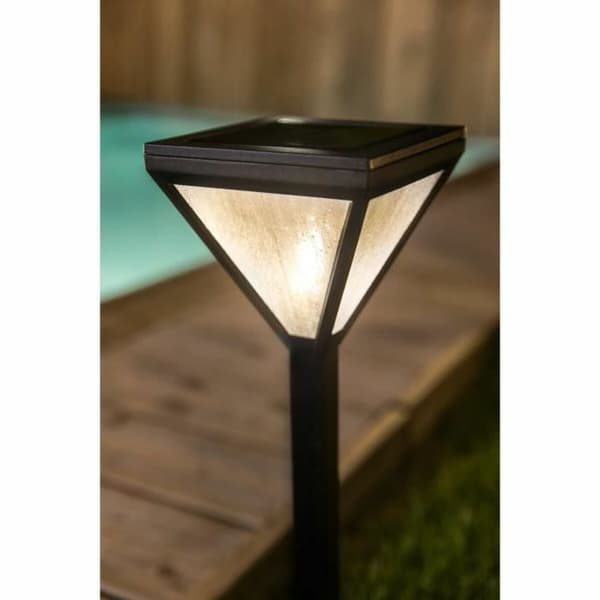 Solcellelampe Galix 25 lm Sort Rustfrit stål