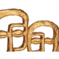 Miniatyrbillede 3 af 3: Dekorativ figur Ansigt Gylden 27 x 32,5 x 10,5 cm (4 enheder)