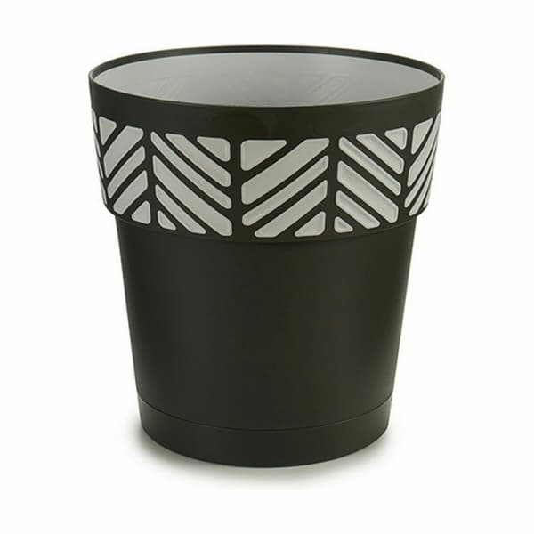 Självvattnande blomkruka Stefanplast Orfeo Antracitgrå Plast 25 x 25 x 25 cm (6 antal)