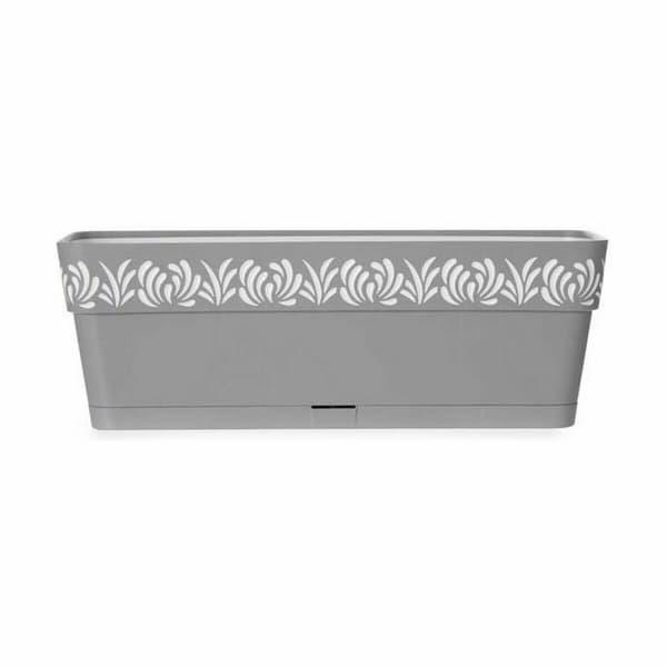 Planter Stefanplast Gaia Grå Plast 49,5 x 17 x 19 cm (12 enheter)