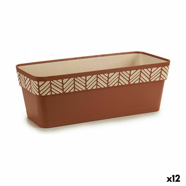 Planter Stefanplast Orfeo Terrakotta Plast 18 x 17 x 49 cm (12 enheter)