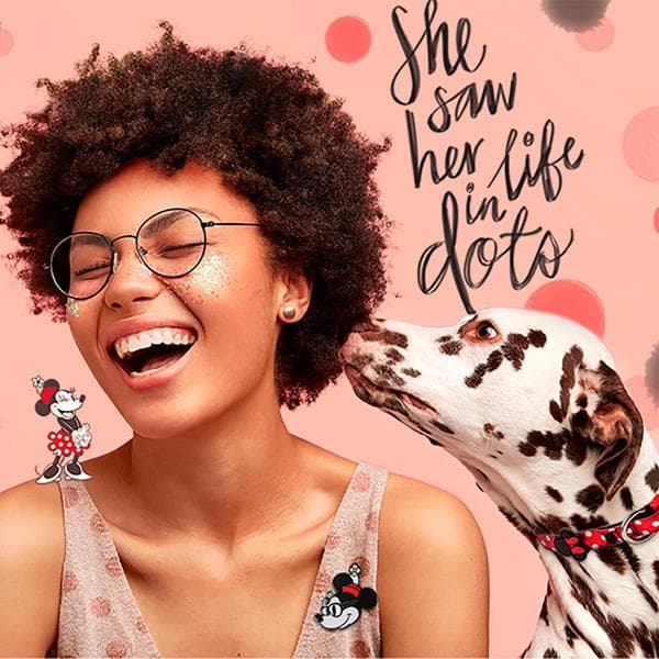 Hundehalsbånd Minnie Mouse XS/S Rød