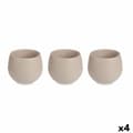 Pikkukuva 1 / 3: Ruukkusetti Ibergarden ES0501214S3 Ruskeanharmaa Muovinen 16,5 x 16,5 x 14,5 cm (4 osaa)