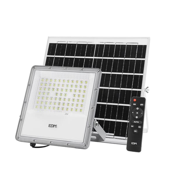 Valonheitin/projektorivalo EDM 31855 200 W 1500 lm Kaukosäädin Aurinkosähköpaneeli (6500 K)