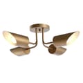 Miniatyrbilde 3 av 4: Taklys DKD Home Decor Gyllen Metall 50 W 70 x 70 x 20 cm