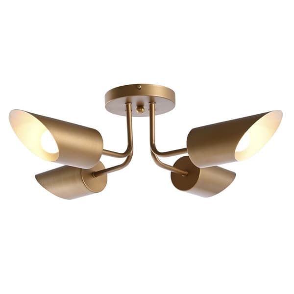 Taklys DKD Home Decor Gyllen Metall 50 W 70 x 70 x 20 cm