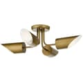 Miniatyrbilde 4 av 4: Taklys DKD Home Decor Gyllen Metall 50 W 70 x 70 x 20 cm