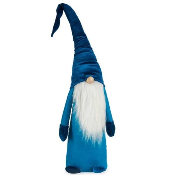 Dekorativ Figur Hansker Blå Hvit Sølv Polyester Tre Sand 20 x 100 x 25 cm (8 enheter)