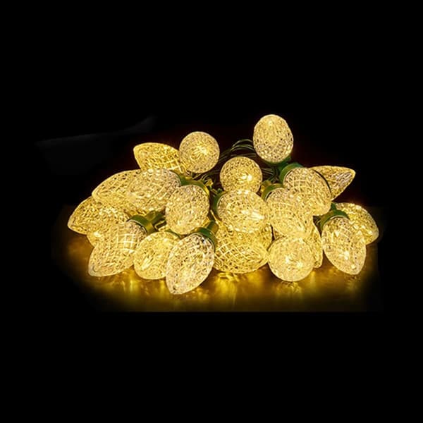 Krans av LED-lys Gul 500 x 5 x 2 cm (12 enheter)