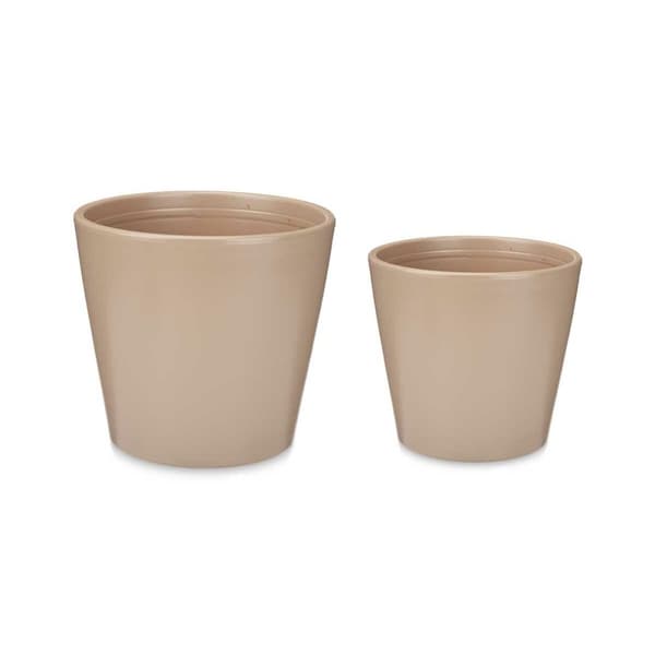 Krukset Ibergarden LINCE-22-28-BE Beige Lera Ø 22 cm Ø 28 cm 2 Delar