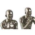 Miniatyrbilde 3 av 3: Dekorativ Figur Home ESPRIT Gyllen Sølv 19 x 13,5 x 22 cm (2 enheter)