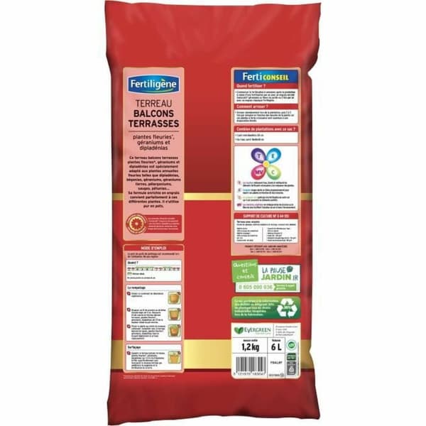 Pottekompost Fertiligène Terrasse 6 L