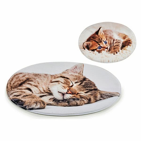 Gulvteppe Katt 46 x 0,5 x 67 cm Grå (12 enheter)
