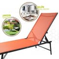 Miniatyrbilde 3 av 7: Liggende solseng Aktive Oransje 180 x 35 x 49 cm (2 enheter)