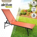 Miniatyrbilde 6 av 7: Liggende solseng Aktive Oransje 180 x 35 x 49 cm (2 enheter)