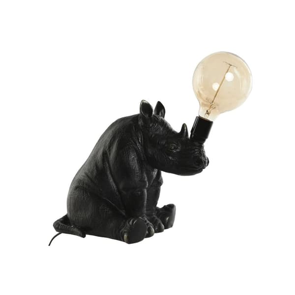 Bordslampa Home ESPRIT Svart Harts 50 W 220 V 35 x 21,7 x 29 cm Svart