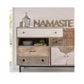 Miniatyrbilde 2 av 2: Dekorativ Figur Atmosphera Namaste Treverk av mangotre (54 x 3,5 x 10 cm)