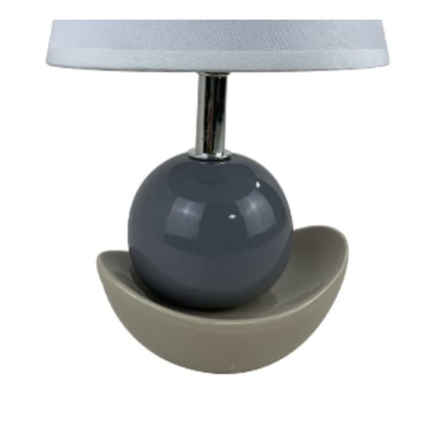 Bordslampa Versa Noela Grå Keramik 15 x 25 x 12 cm