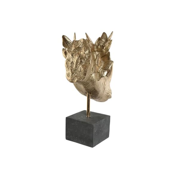 Dekorativ figur Home ESPRIT Sort Gylden 33 x 24 x 43,5 cm
