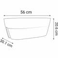 Miniatyrbillede 3 af 5: Urtepotte EDA Rød Plastik Oval Moderne