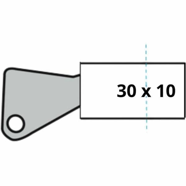 Säkerhetscylinder Yale 30 x 10 mm Mässing Garageport