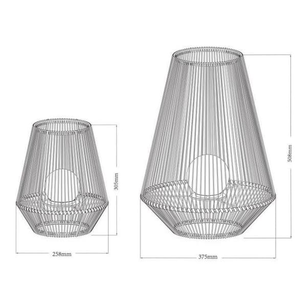 Solcellelampe Galix Hvid Metal