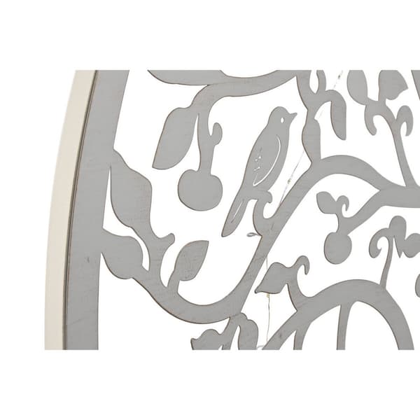 Veggpryd Home ESPRIT Hvit Tre Shabby Chic 99 x 2 x 99 cm