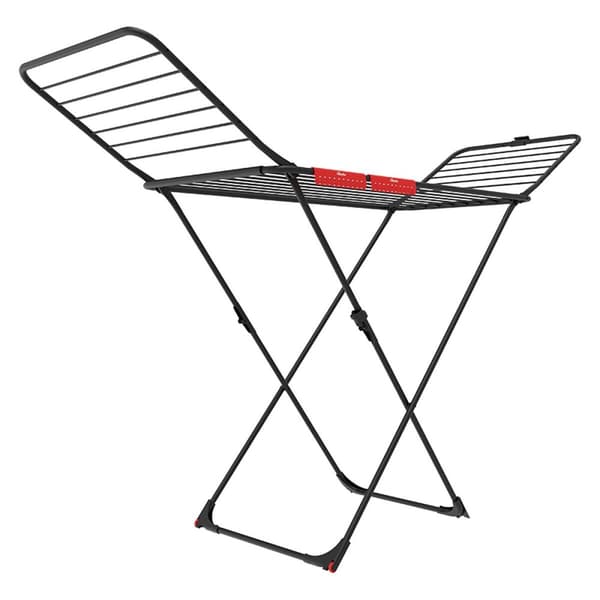 Klädhängare hopfällbar Vileda Extra Black 174090 174 x 56 x 116 cm