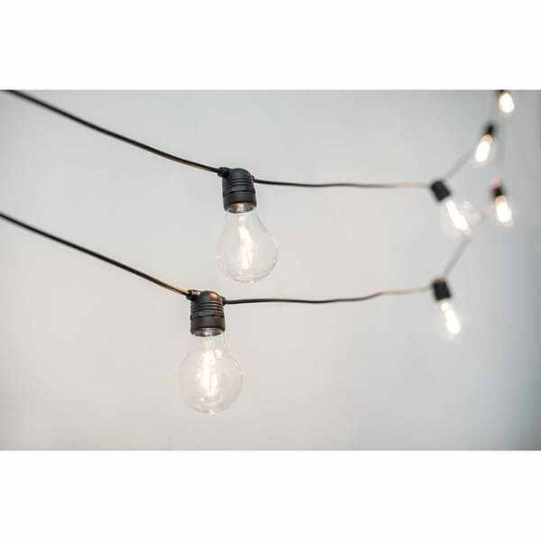 Krans av LED-lys New Garden Allegra 8 m 10 Hvit/Svart Solar