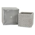 Miniatyrbilde 3 av 6: Sett med blomsterpotter Home ESPRIT Beige Fiberglass Magnesium 44,5 x 44,5 x 42,5 cm (4 enheter)