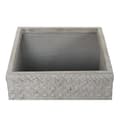 Miniatyrbilde 6 av 6: Sett med blomsterpotter Home ESPRIT Beige Fiberglass Magnesium 44,5 x 44,5 x 42,5 cm (4 enheter)