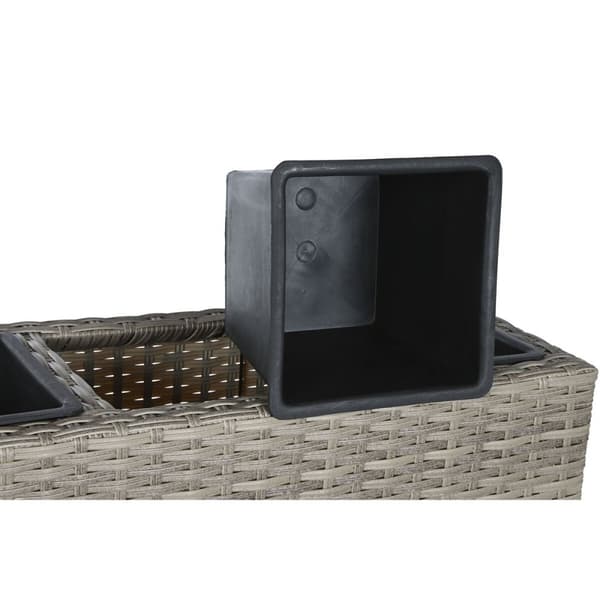 Planter Home ESPRIT polypropylen Rotting 95 x 26 x 80 cm
