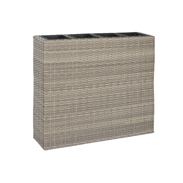 Urtepotte Home ESPRIT polypropylen Spanskrør 95 x 26 x 80 cm