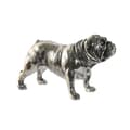 Miniatyrbillede 1 af 3: Dekorativ figur Home ESPRIT Sølvfarvet Hund Loft 28,5 x 11 x 16 cm