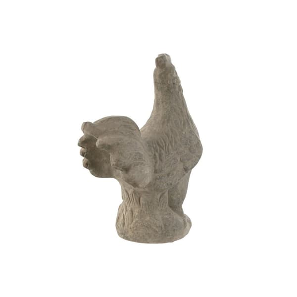 Dekorativ Figur Home ESPRIT Grå Høne Aldret overflate 25 x 16 x 32 cm