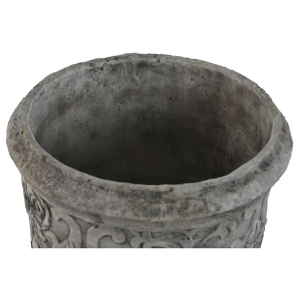 Kasvit Home ESPRIT Valkoinen Harmaa Sementti 22 x 22 x 29 cm