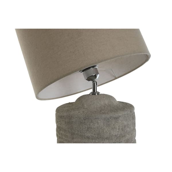 Bordslampa Home ESPRIT Grå Cement 50 W 220 V 24 x 24 x 82 cm