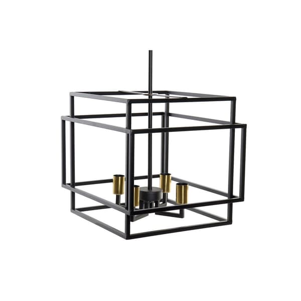 Taklys DKD Home Decor Svart Metall 40 W 47 x 40 x 142 cm Sort