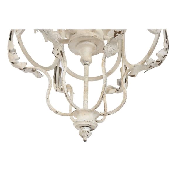 Loftslampe Home ESPRIT Hvid Metal 39 x 34 x 75 cm