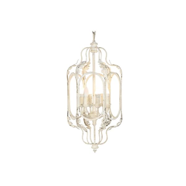Loftslampe Home ESPRIT Hvid Metal 39 x 34 x 75 cm